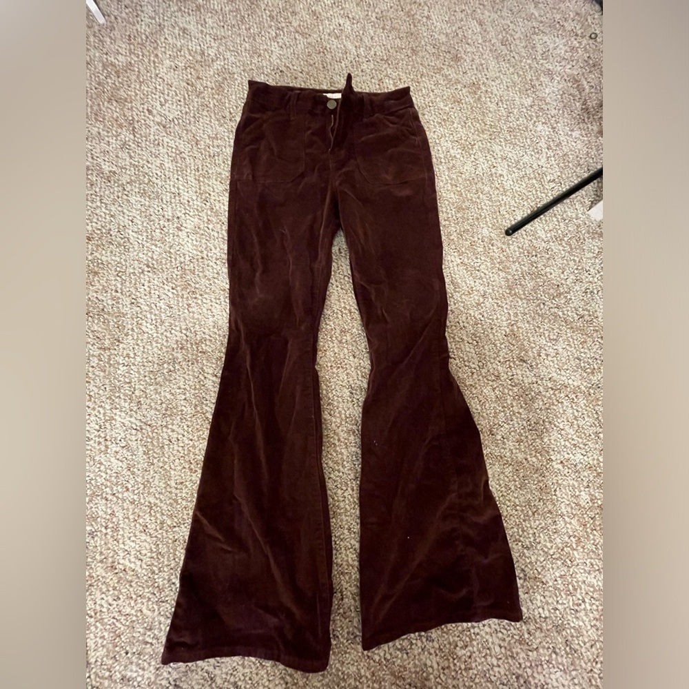 Brown corduroy flare jeans. Size 11/30 W